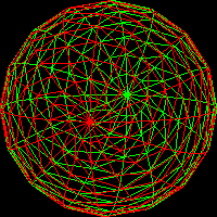red green sphere
