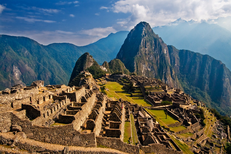 Incan 
ruins at Machu Picchu